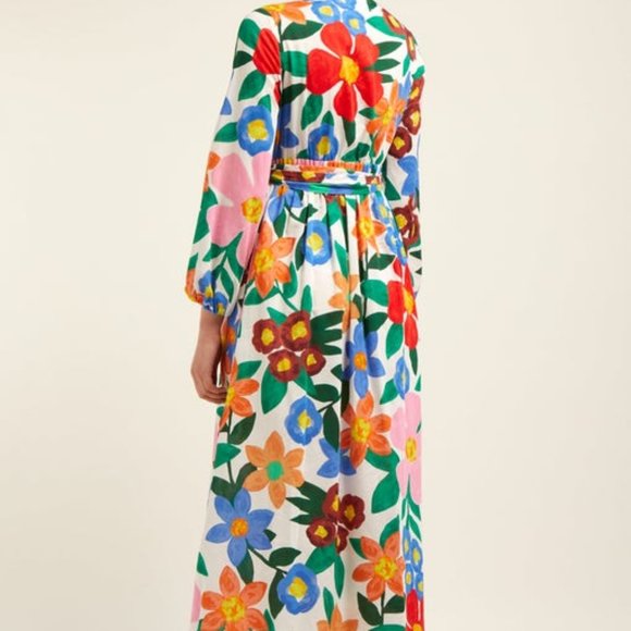 SOLD Mara Hoffman LUNA Floral V Neck Maxi Dress - Picture 8 of 8
